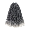 Pre Looped Senegalese Twist Crochet Hair 6 Inch for Black Women