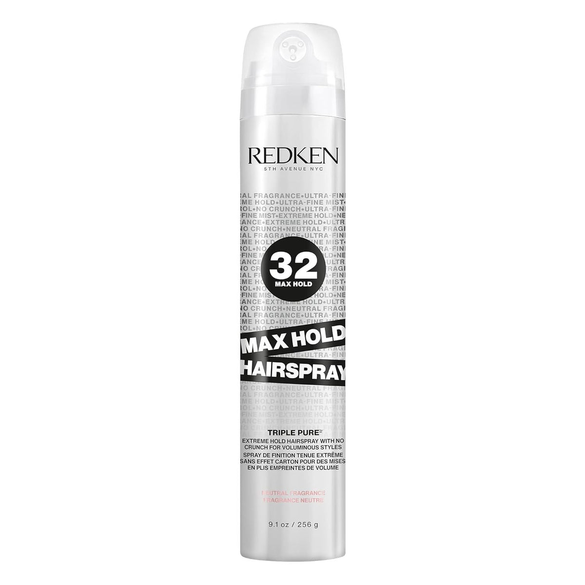 Redken Max Hold Hairspray Extreme Hold 9.1 oz Triple Pure Professional Styling