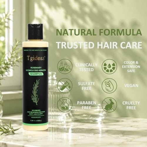 Biotin & Rosemary Volumizing Shampoo for Thinning Hair - 220ml, Sulfate-Free