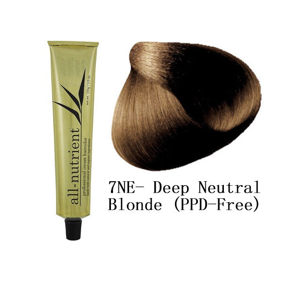 All-Nutrient Permanent Cream Hair Color 7NE Deep Neutral Blonde PPD-Free