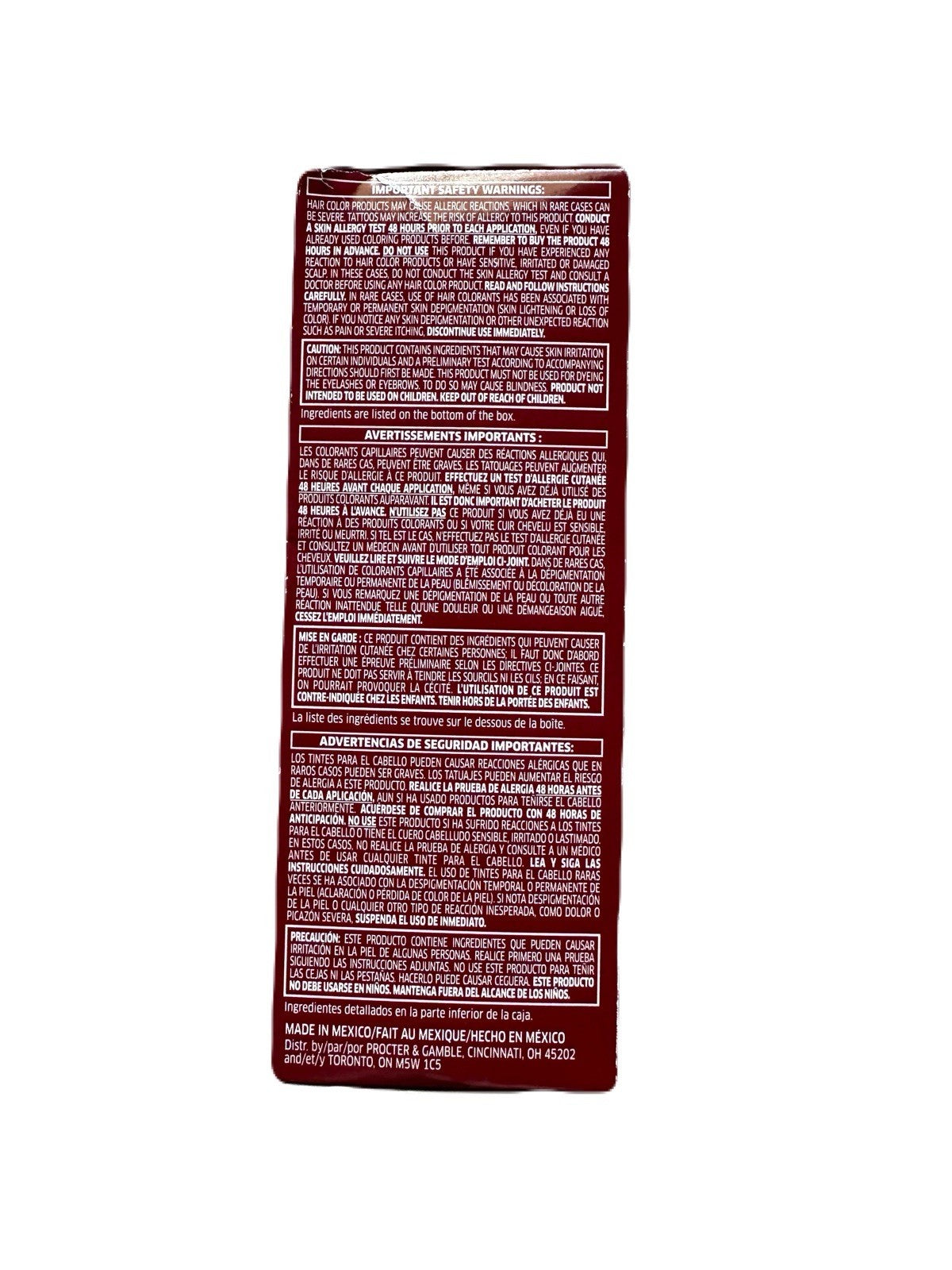 Vidal Sassoon Pro Series Color 6 Light Brown Hair Dye - Chatain Clair