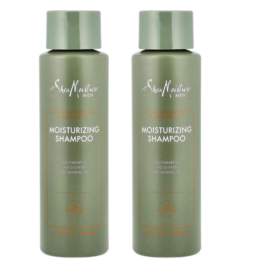Moisturizing Shampoo for Dry Hair 13oz - 2 Pack SheaMoisture Men Shea Butter & Mafura Oil