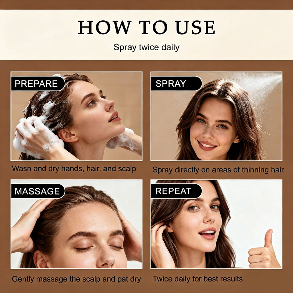 Hair Growth Serum Spray for Thinning Hair - 100ML, 5 Pack