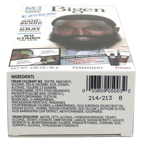 (2 Pack) Beard & Hair Color Kit - Darkest Brown, Natural & Gentle