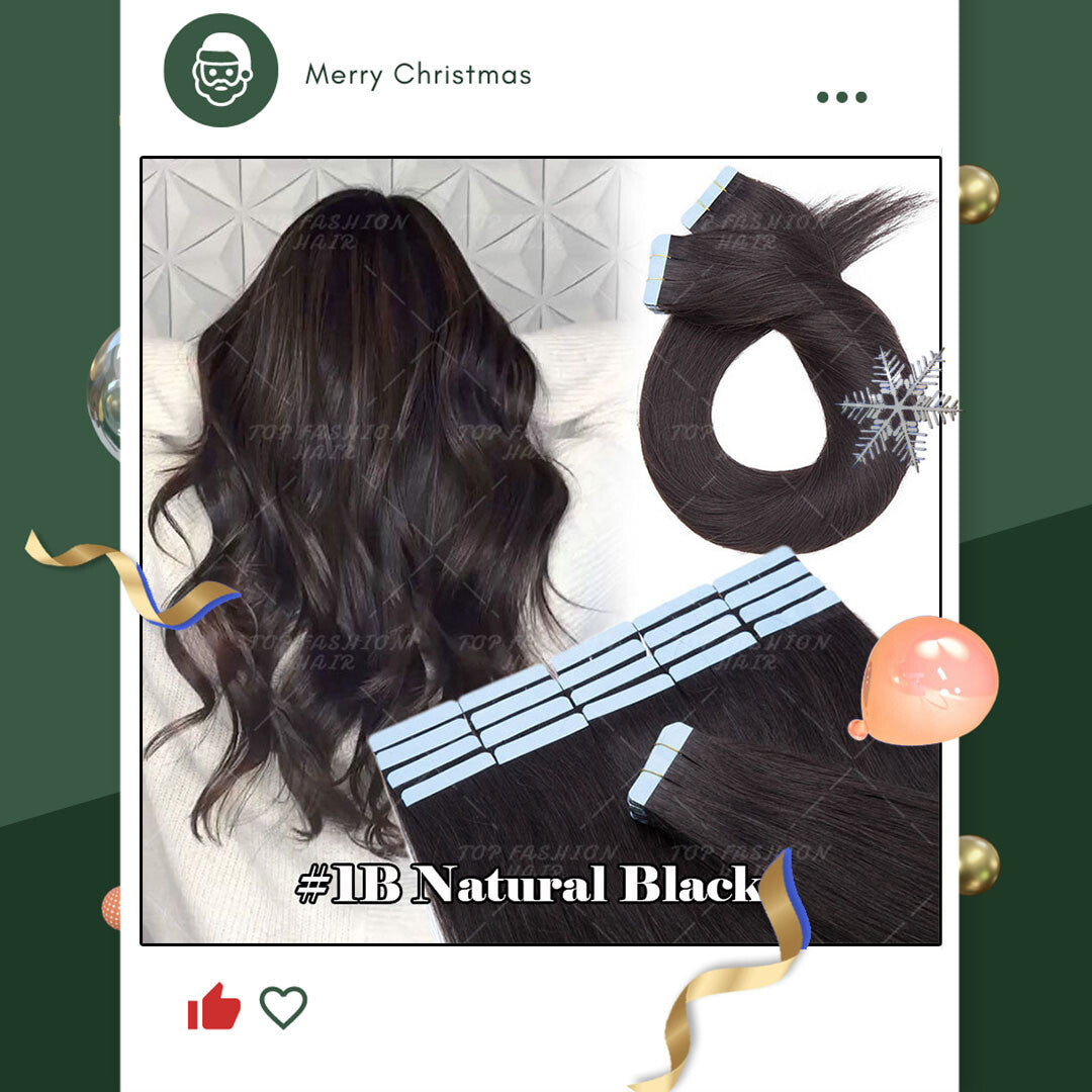 150g Thick Tape-In Human Hair Extensions - Remy Virgin Hair, 16-24 Inches