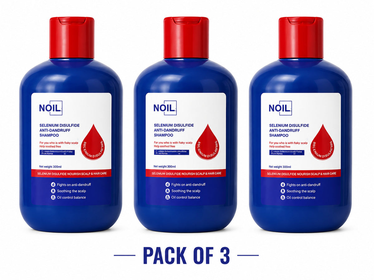 Anti-Dandruff Shampoo Pack of 3 - Selenium Disulfide 300ml for Scalp Care