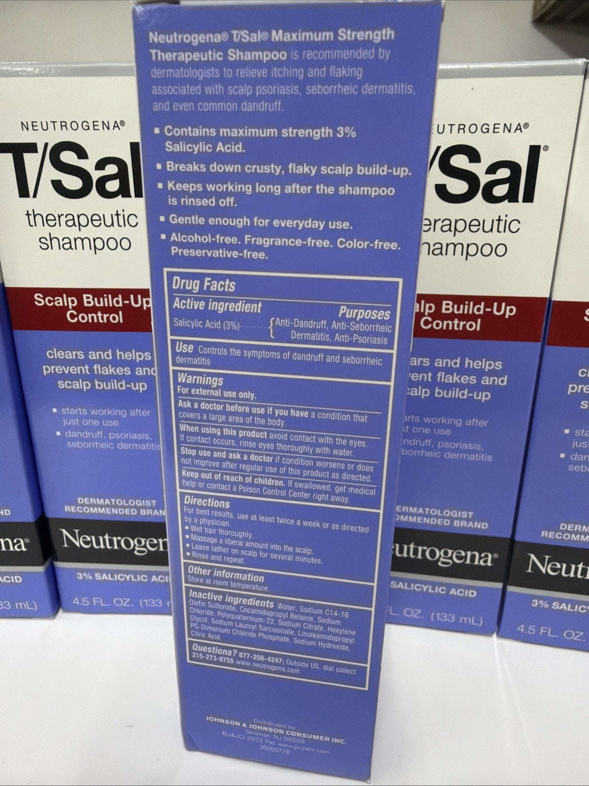 Neutrogena T/Sal Therapeutic Scalp Shampoo - 6 Bottles, 4.5oz Each