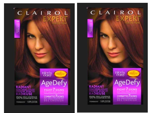Clairol Nice N Easy Age Defy Hair Color 5R Medium Auburn Pack of 2