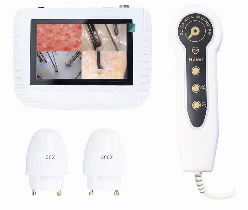 Digital Hair & Skin Analyzer with 5 Inch HD Screen 50X-200X Magnification