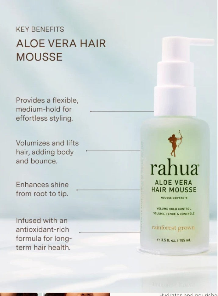 Aloe Vera Hair Mousse for All Hair Types - Volumizing & Flexible Hold