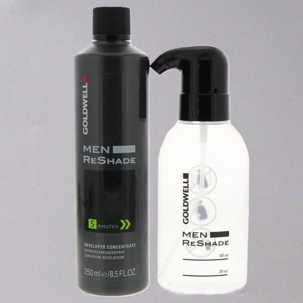 Men's Grey Blending Hair Color Kit with Developer & Applicator Bottle - Fast 5-Minute Gray Coverage