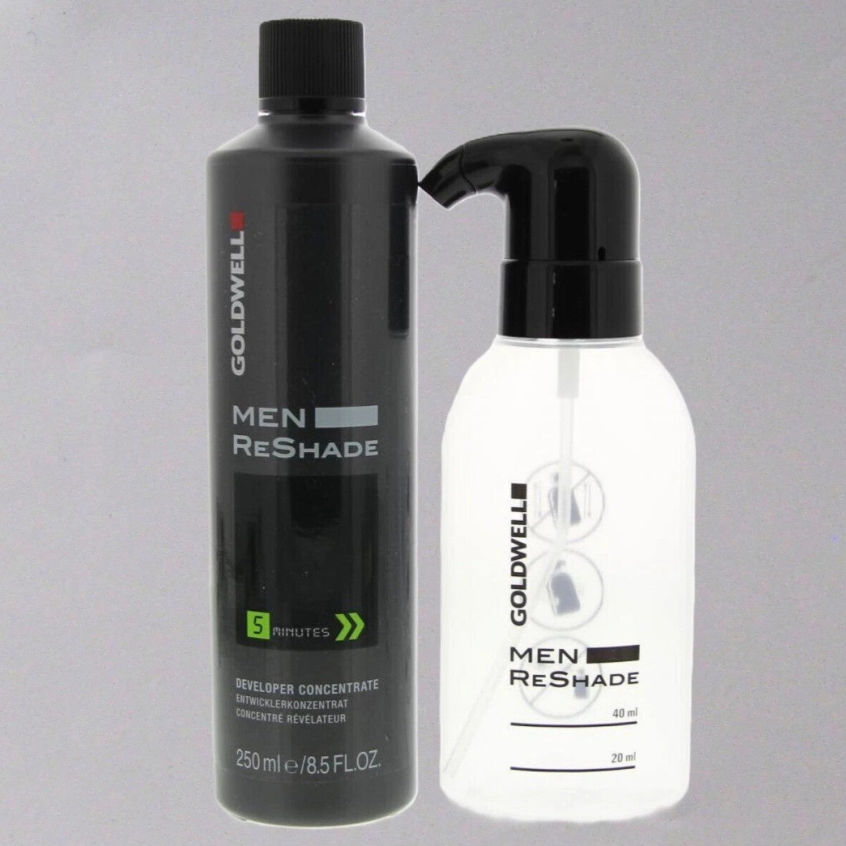 Men's Grey Blending Hair Color Kit with Developer & Applicator Bottle - Fast 5-Minute Gray Coverage