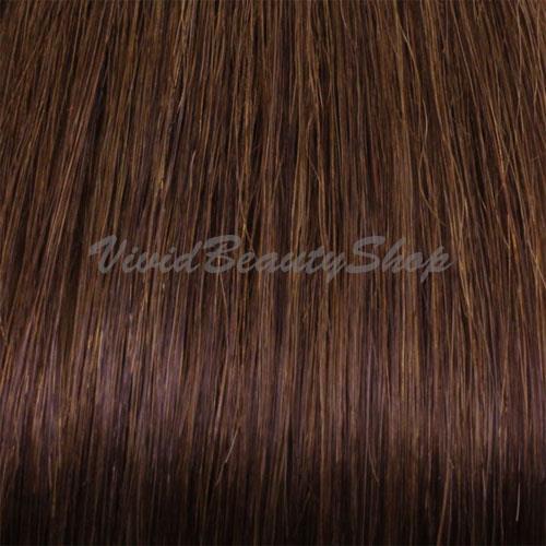 Remy Human Hair Extensions I Bond Stick Glue Tips Medium Dark Brown 22"