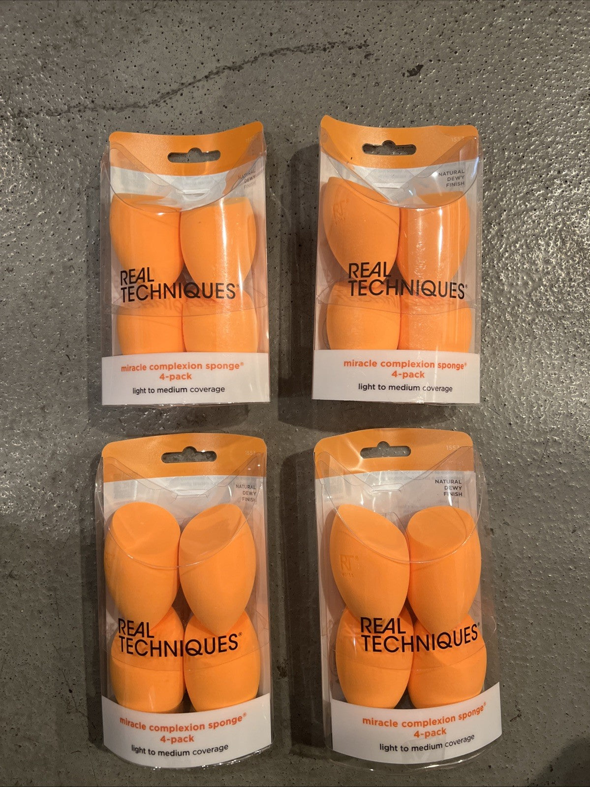 4 Pack Makeup Sponges - Miracle Complexion Blenders for Flawless Skin