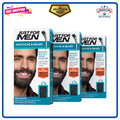 Beard & Mustache Dye Kit Black M-55 3-Pack - Natural Color, Keratin Enriched