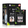 Black Hair Shampoo 50 Pack, Instant 5-Minute Hair Dye & Nourishing Care