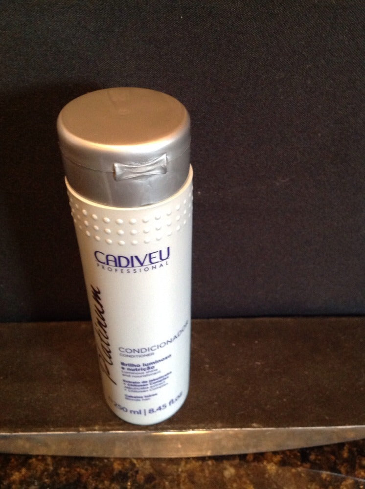 Cadiveu Platinum Conditioner for Blonde Hair 250ml - Nourishing & Tone Neutralizing