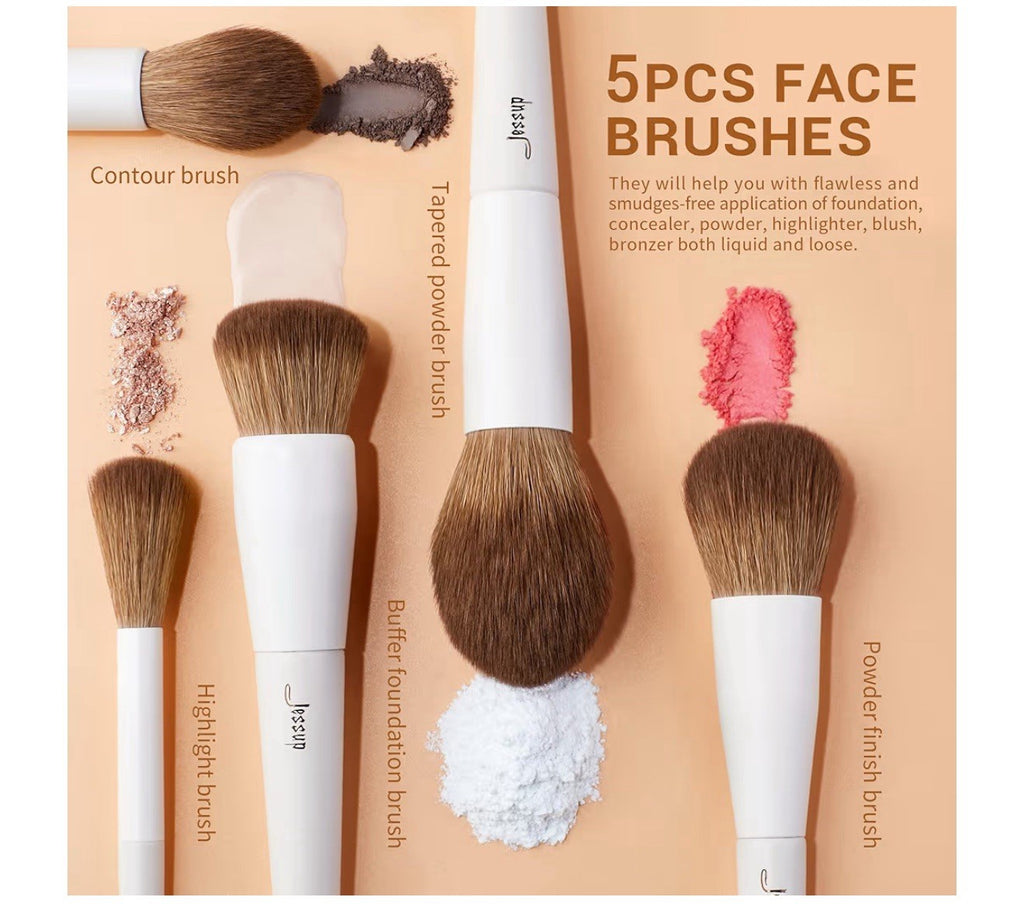 14Pcs Makeup Brush Set with Synthetic Powder Contour & Eye Brushes