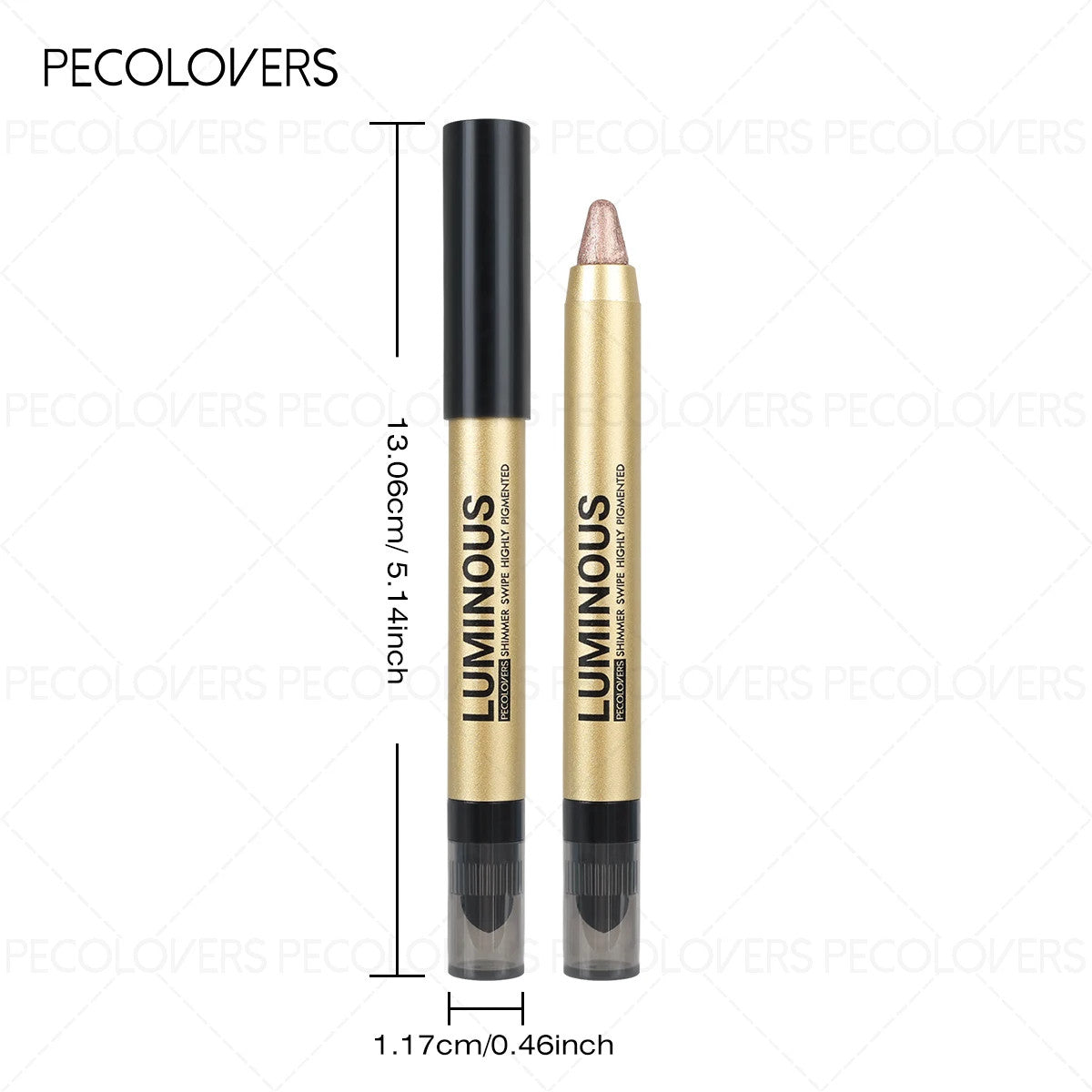 Waterproof Glitter Matte Eyeshadow Stick Set - Dual-Ended Eye Makeup Pen