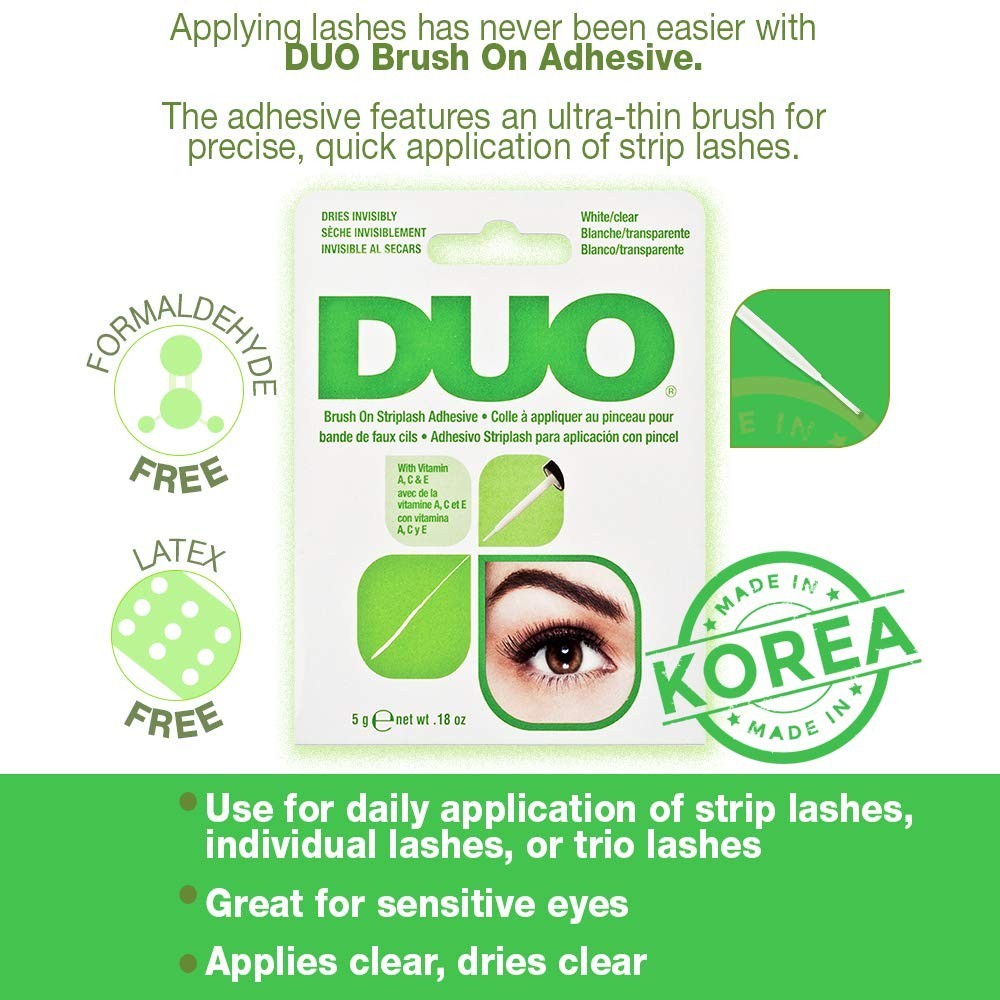Clear Lash Adhesive - Hypoallergenic, Fast-Drying, Waterproof, 0.18 oz