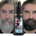 Men's Beard Hair Color Dye Shampoo - Black Darkening, 200ml