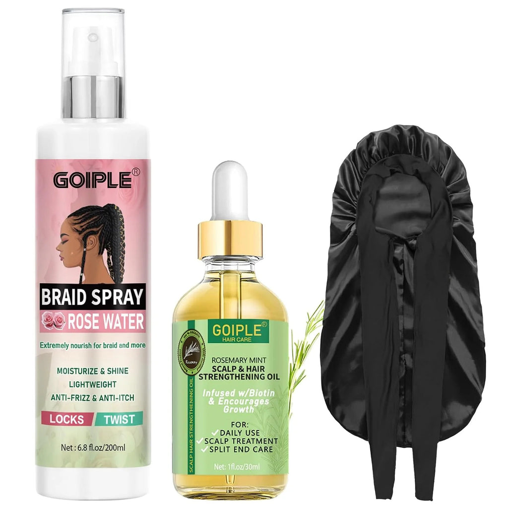 Rose Mint Braiding Spray for Dreadlocks & Hair Growth - 6.8 fl oz