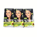 Garnier Nutrisse Ultra Creme Hair Color 11 Ash Black 3 Pack with 5 Oils