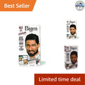 Men's Black Hair & Beard Color Kit No Ammonia 3-Pack - Nourishing Formula