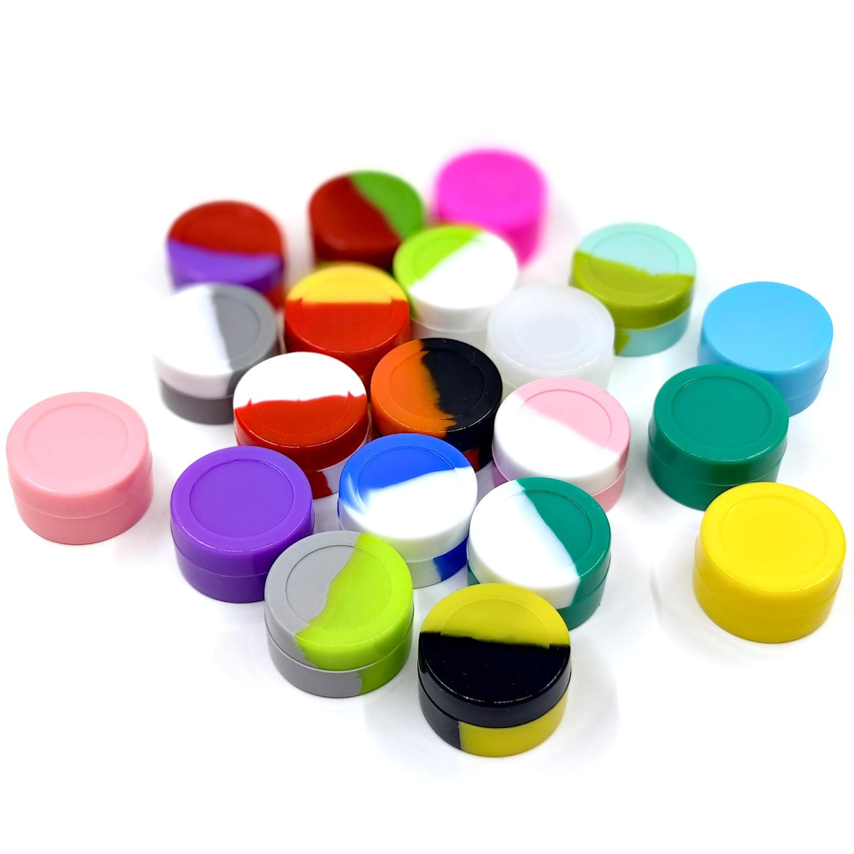 50-Pack 5ml Silicone Storage Jars – Non-Stick, Multi-Use Containers for Wax, Cosmetics, Skincare