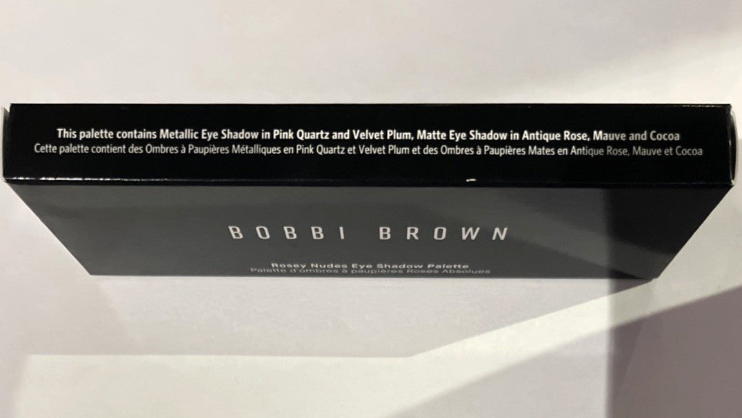 Bobbi Brown Rosey Nudes Eye Shadow Palette — 5 Shade Velvet Plum Mauve Cocoa