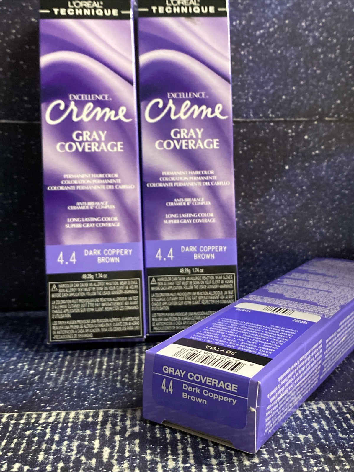 L'Oréal Excellence Creme Gray Coverage Permanent Hair Color - 3 Pack, 1.74 oz each