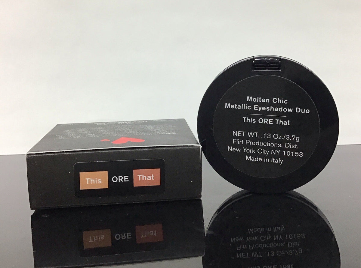 Metallic Eyeshadow Duo - Flirt Molten Chic 0.13 Oz Eye Makeup