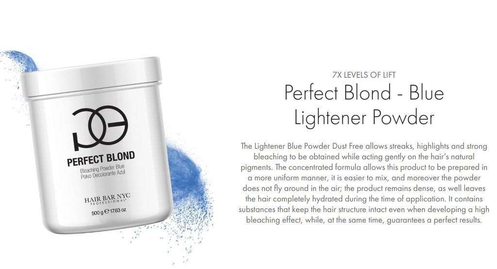 Perfect Blond Blue Lightener Powder 10 Levels 500g Hair Bleach