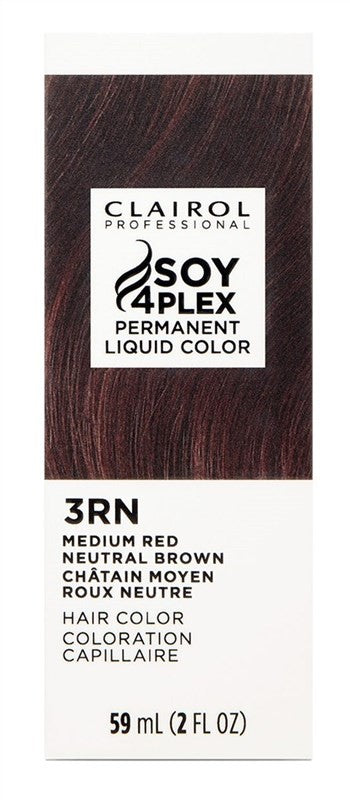 (3 Pack) Clairol Pro Liquicolor Perm 3RN/56R Medium Red Neutral Brown Hair Dye Kit