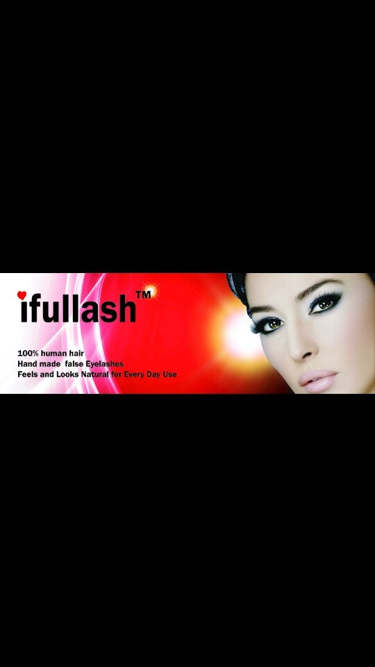 100% Human Hair Eyelashes – False Lash Set, Black, 6 or 12 Pairs