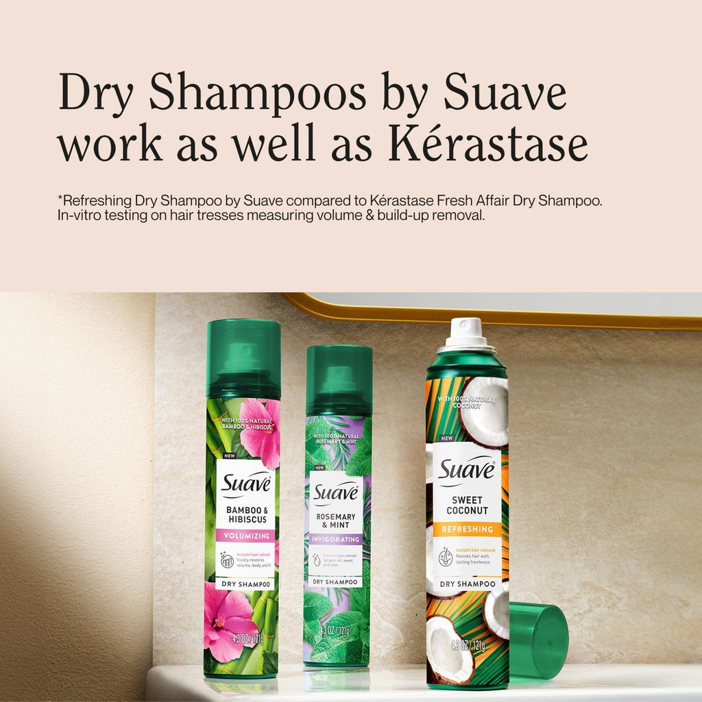 Invigorating Dry Shampoo with Rosemary & Mint - Oily Hair Refresh, 4.3 oz, 12 Pack