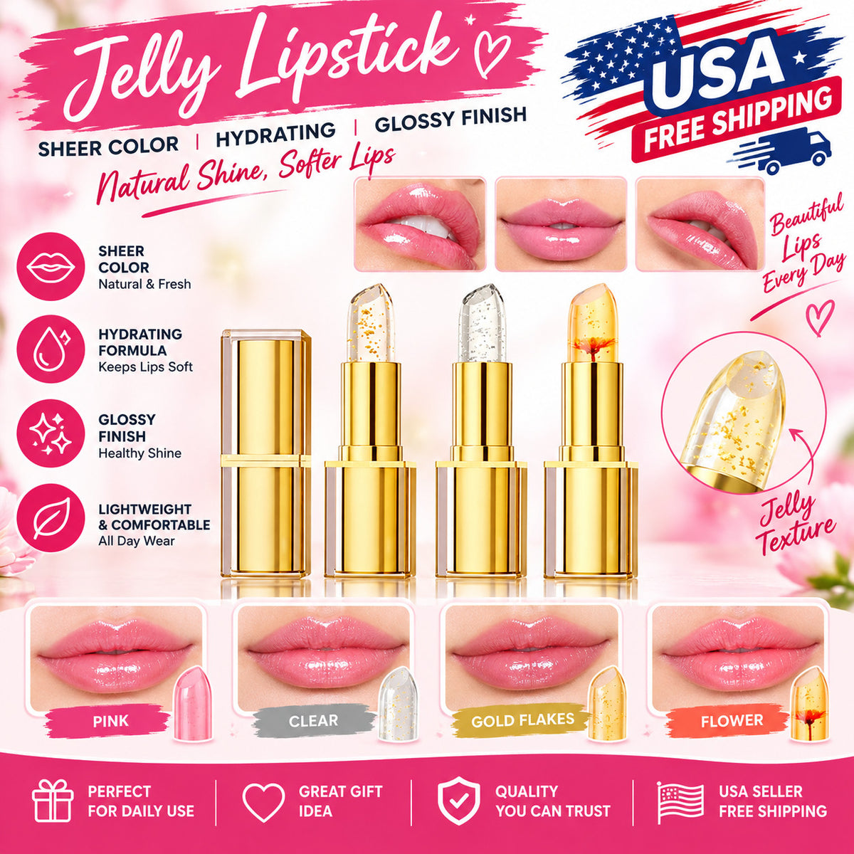 Color Changing Lipstick with pH-Adjusting Formula - Natural Shade 3.5g
