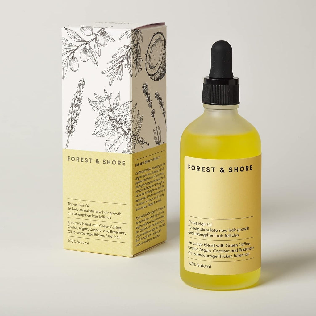 Natural Hair Growth Oil with Rosemary & Biotin for Thicker, Stronger Hair