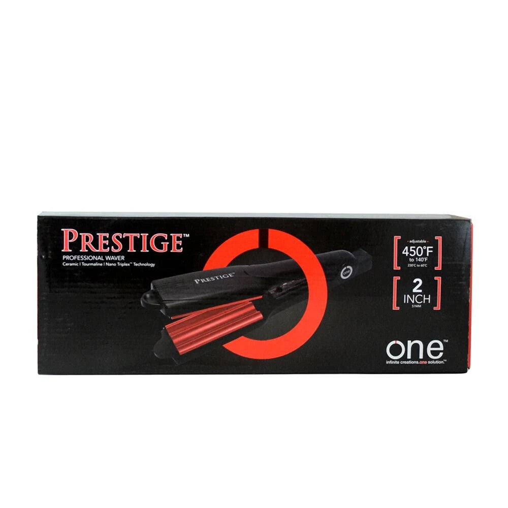 Professional 2-Inch Ceramic Hair Waver Curling Iron - Frizz Control & Moisture Lock