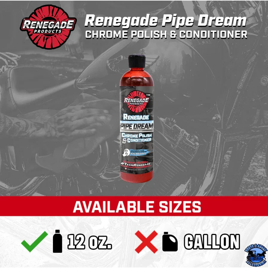 Chrome Motorcycle & Vehicle Pipe & Exhaust Polish 12oz - Rust & Tarnish Remover
