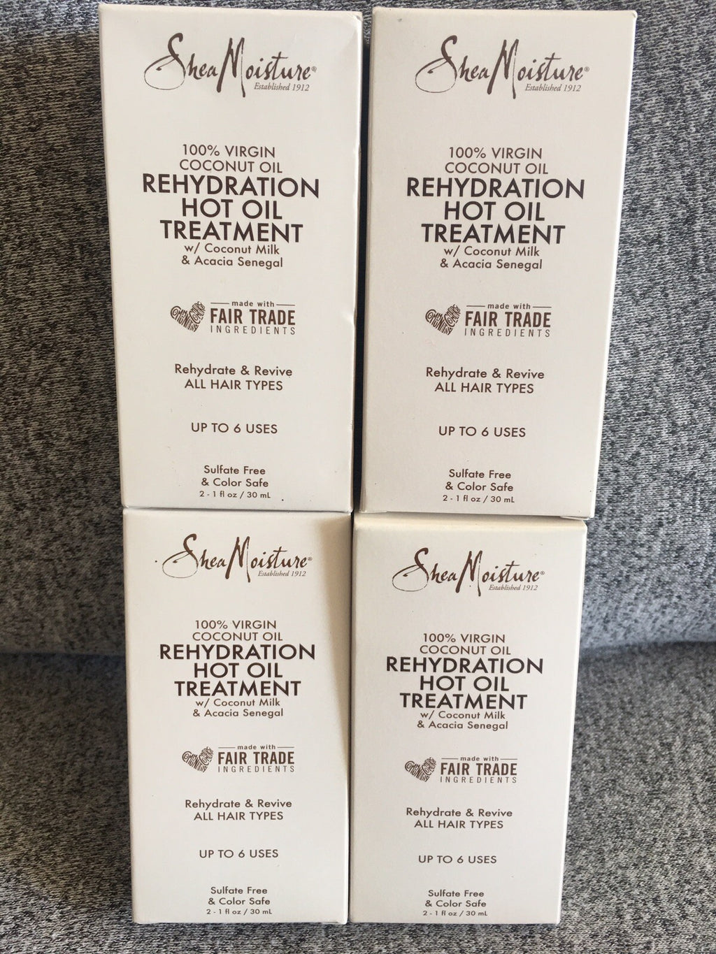 Shea Moisture Virgin Coconut Oil Rehydration Hot Oil Treatment 1 oz
