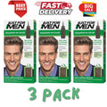 Hair Dye Shampoo-In Light Medium Brown for Men - 3 Pack