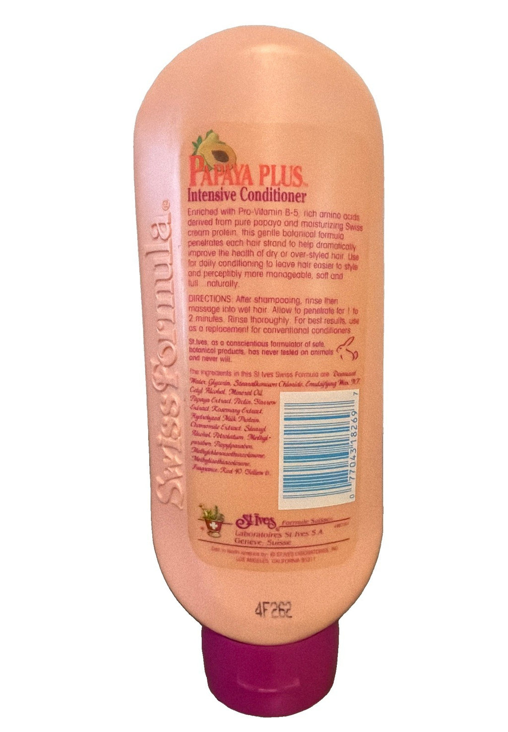 St Ives Papaya Hair Conditioner with Vitamin B & Pectin 10oz Vintage 90s