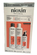 Nioxin Pro Clinical System 4 Hair Treatment Kit for Colored, Dry, Damaged Hair, Thinning Control