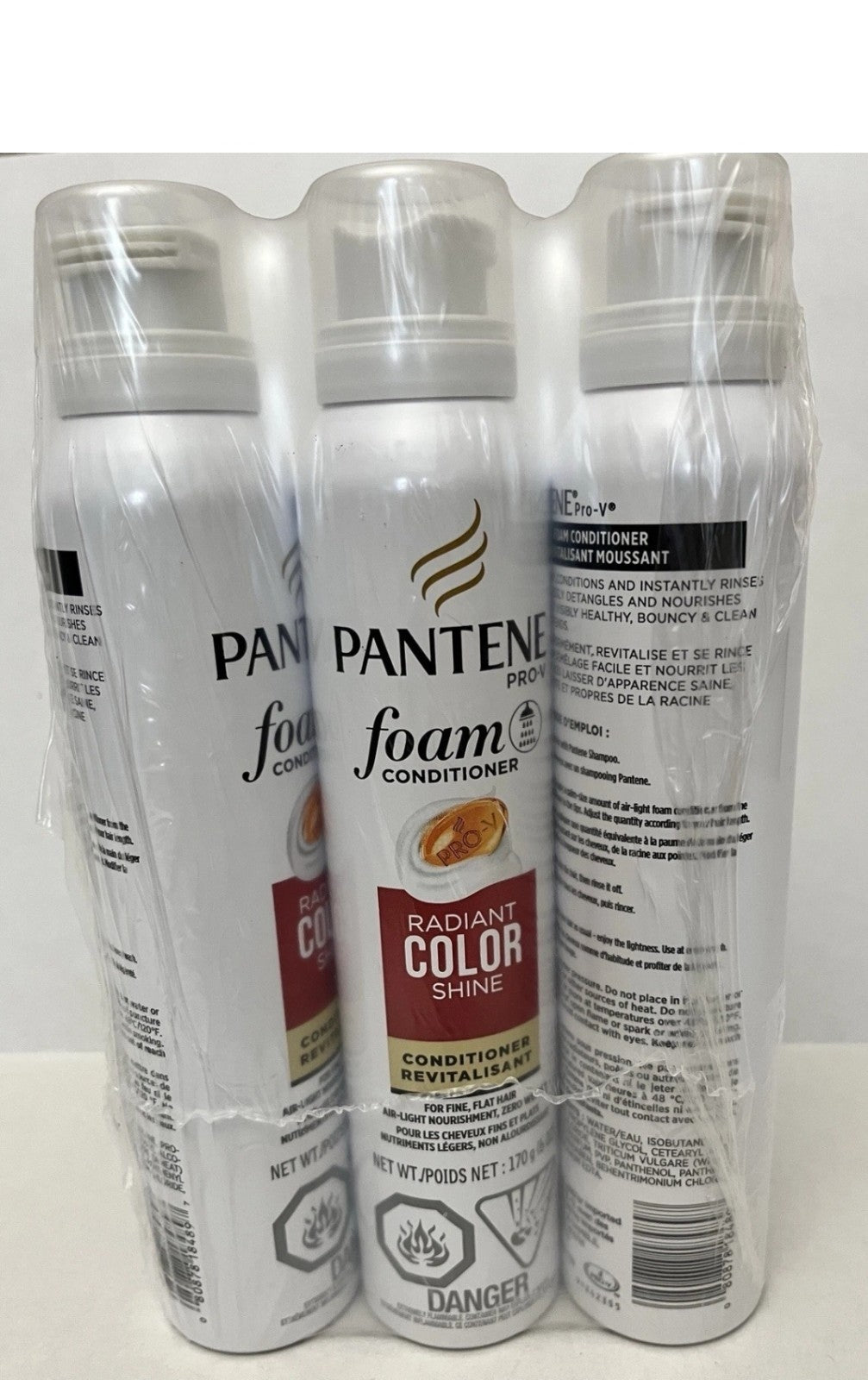 Pantene Pro-V Radiant Color Shine Foam Conditioner Set 3 x 6oz Discontinued