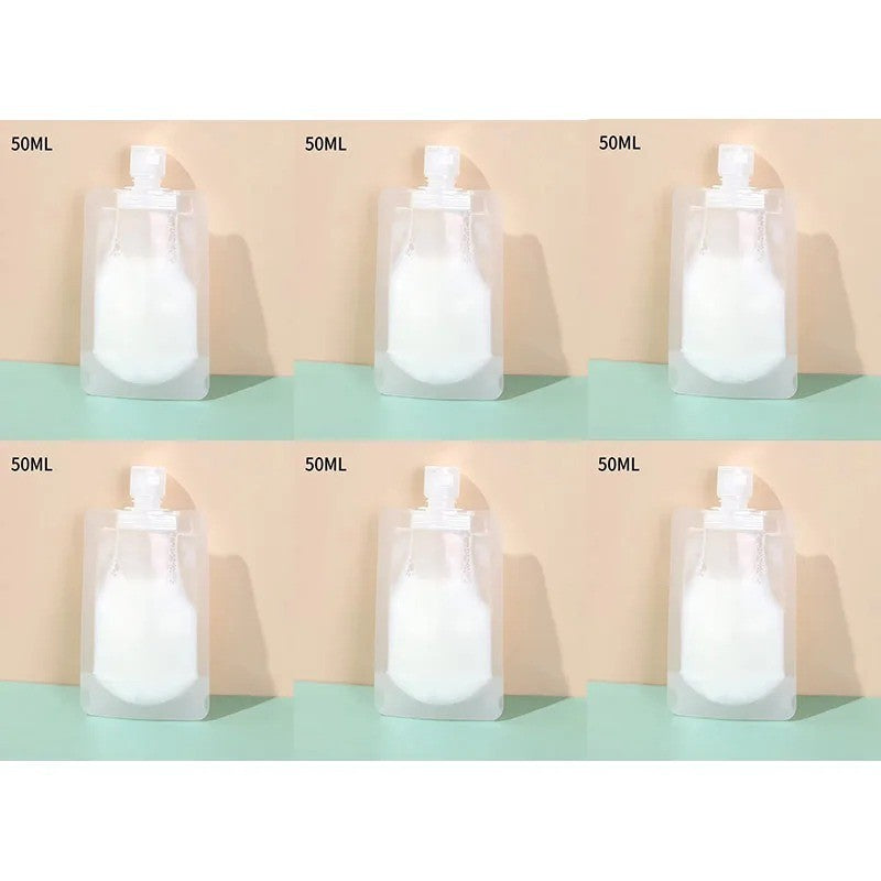 10 Pack Travel Toiletry Pouches TSA Approved Refillable Portable Organizer