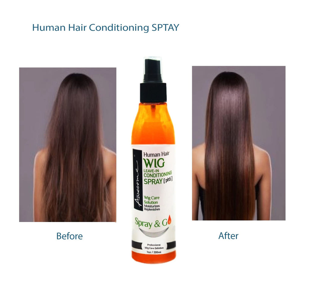 Human Hair Wig Leave-In Conditioner 7 Fl Oz Moisturizing Detangler