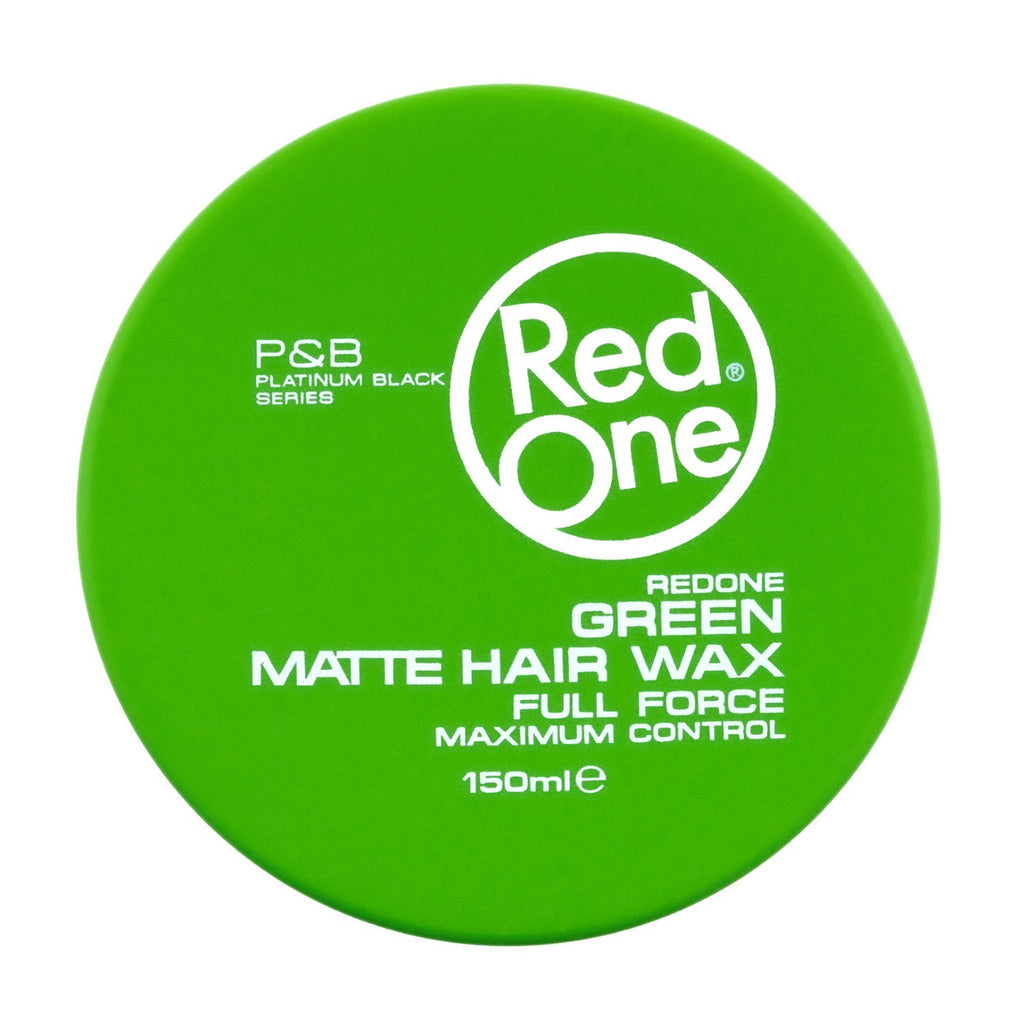 RedOne Green Matte Hair Wax 150ml - Natural Hold & Matte Finish for All Hair Types