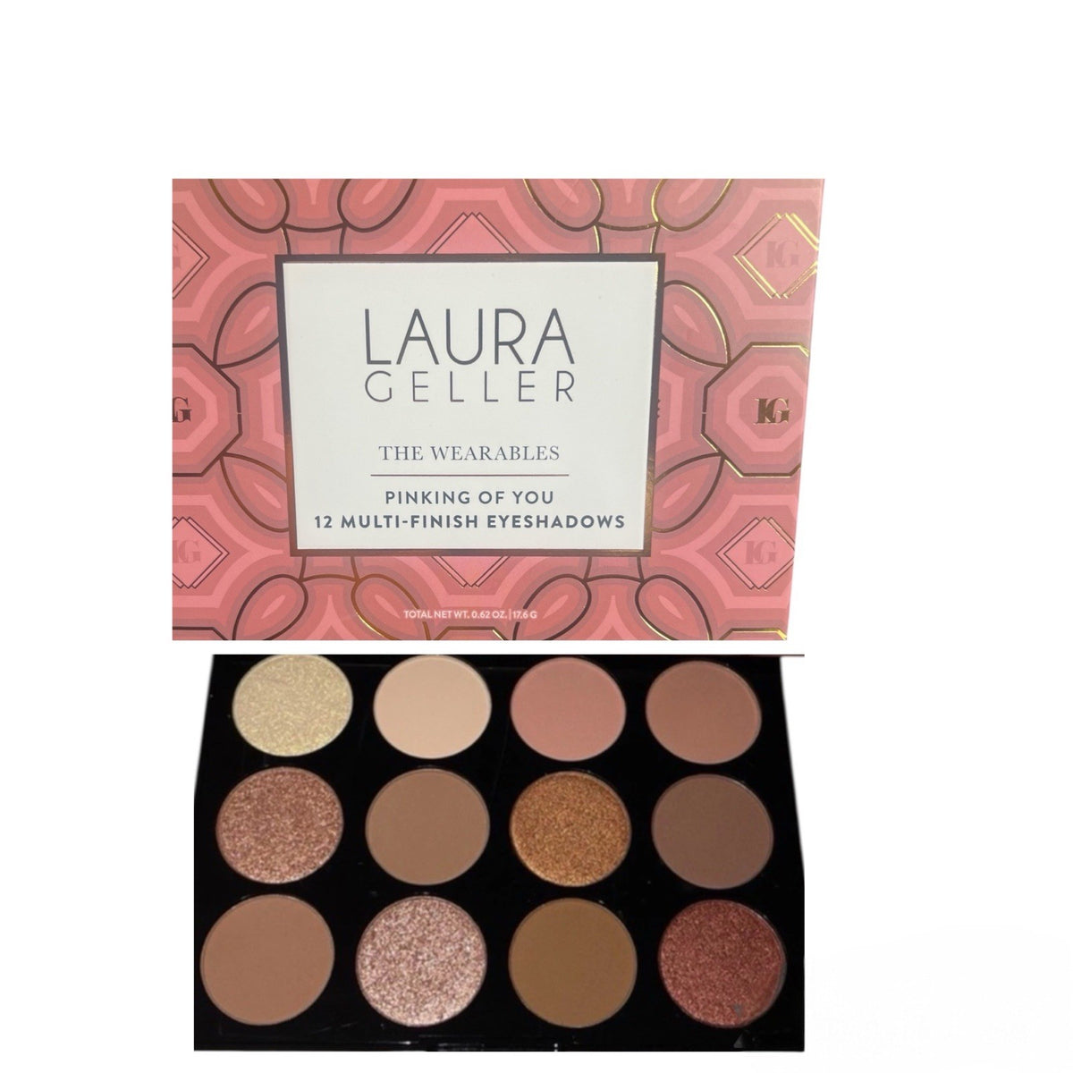 12-Color Multi-Finish Eyeshadow Palette Pinking of You by Laura Geller