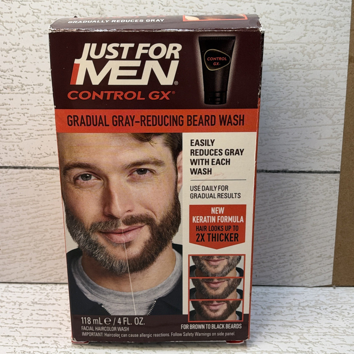 Beard Wash Shampoo for Grey Reduction - 2 Pack, 4 oz Each